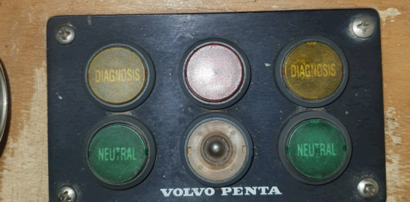 Old cracked buttons